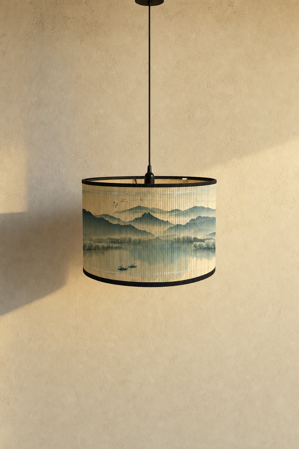 Abat-Jour Tambour en Bambou – Nova Leya