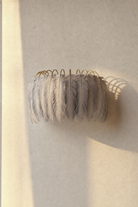Abat-Jour Applique Murale en Plumes Original – Vela Sable