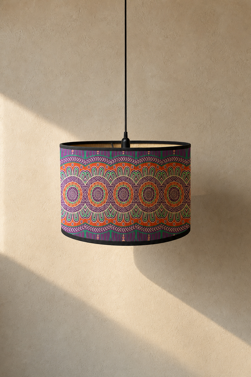 Abat-Jour Tambour en Bambou – Alba Rosa