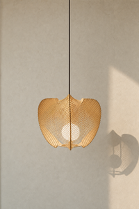 Abat-Jour Suspension en Bois Vintage – Alba Éclat