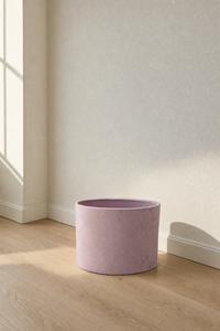 Abat-Jour Lampe de Chevet en Tissu Design Rose Ovale – Zena Nacre