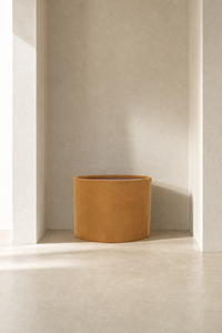 Abat-Jour Lampe de Chevet en Tissu Jaune Ovale – Zena Terra