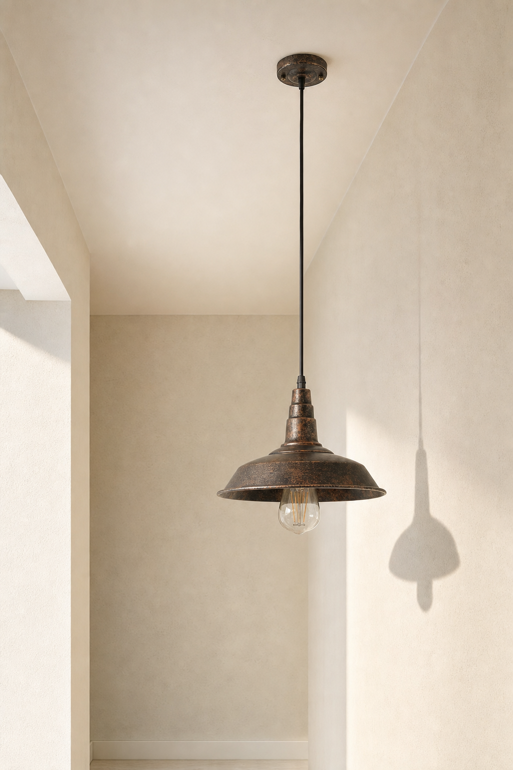 Abat-Jour Suspension en Métal Vintage – Siena Sable