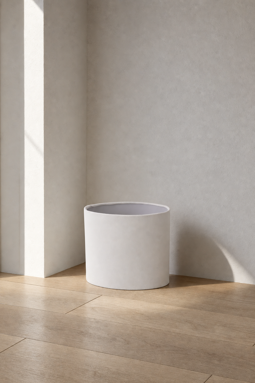 Abat-Jour Lampe de Chevet en Tissu Design Blanc Ovale – Zena Aube