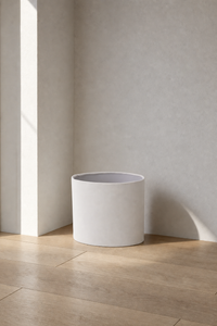 Abat-Jour Lampe de Chevet en Tissu Design Blanc Ovale – Zena Aube