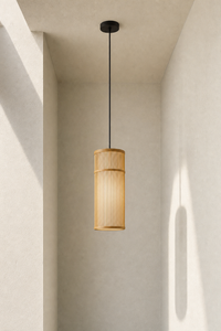 Abat-Jour Suspension en Rotin Design – Alba Lune