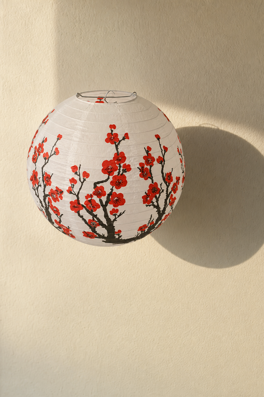 Abat-Jour Suspension en Papier Japonais Rond – Kaia Aube