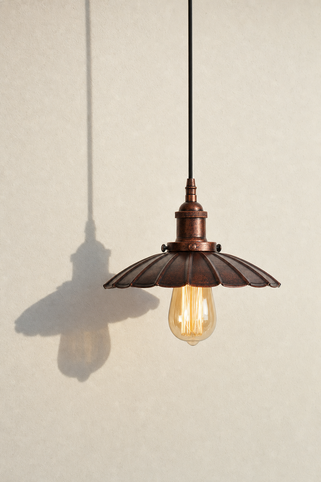 Abat-Jour Suspension en Métal Vintage – Siena Nacre