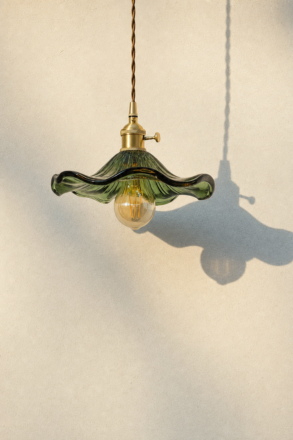 Abat-Jour Suspension en Verre Design Nordique Vert – Milo Nova