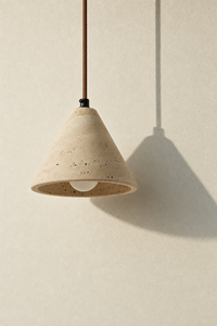 Abat-Jour Suspension en Travertin Design Nordique – Eira Éclat