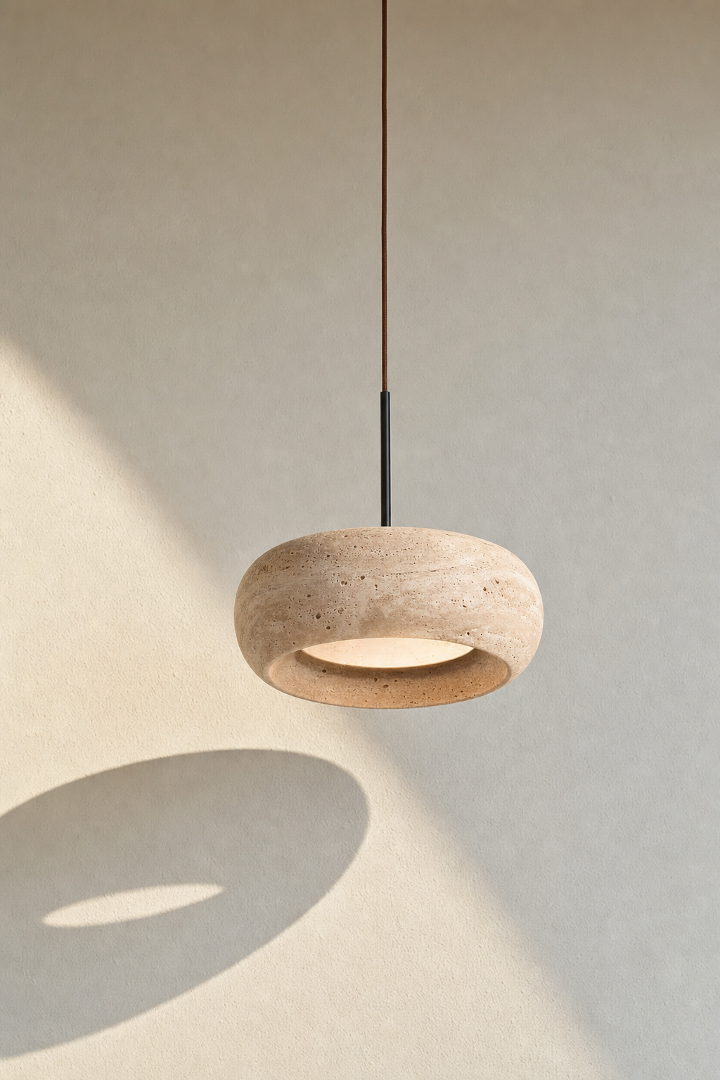 Abat-Jour Suspension en Pierre Naturelle – Nori Aube