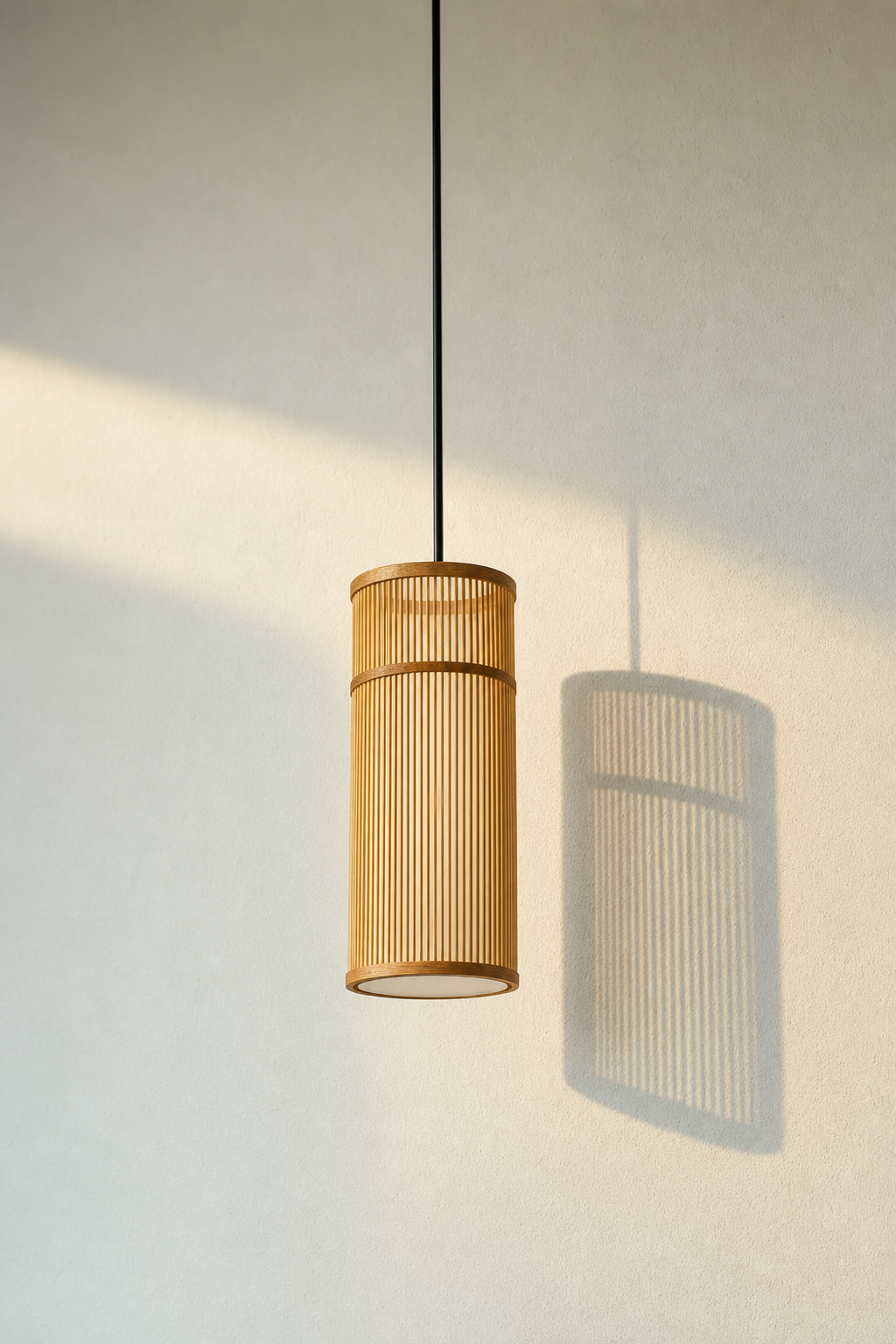 Abat-Jour Suspension en Rotin Design – Alba Lune