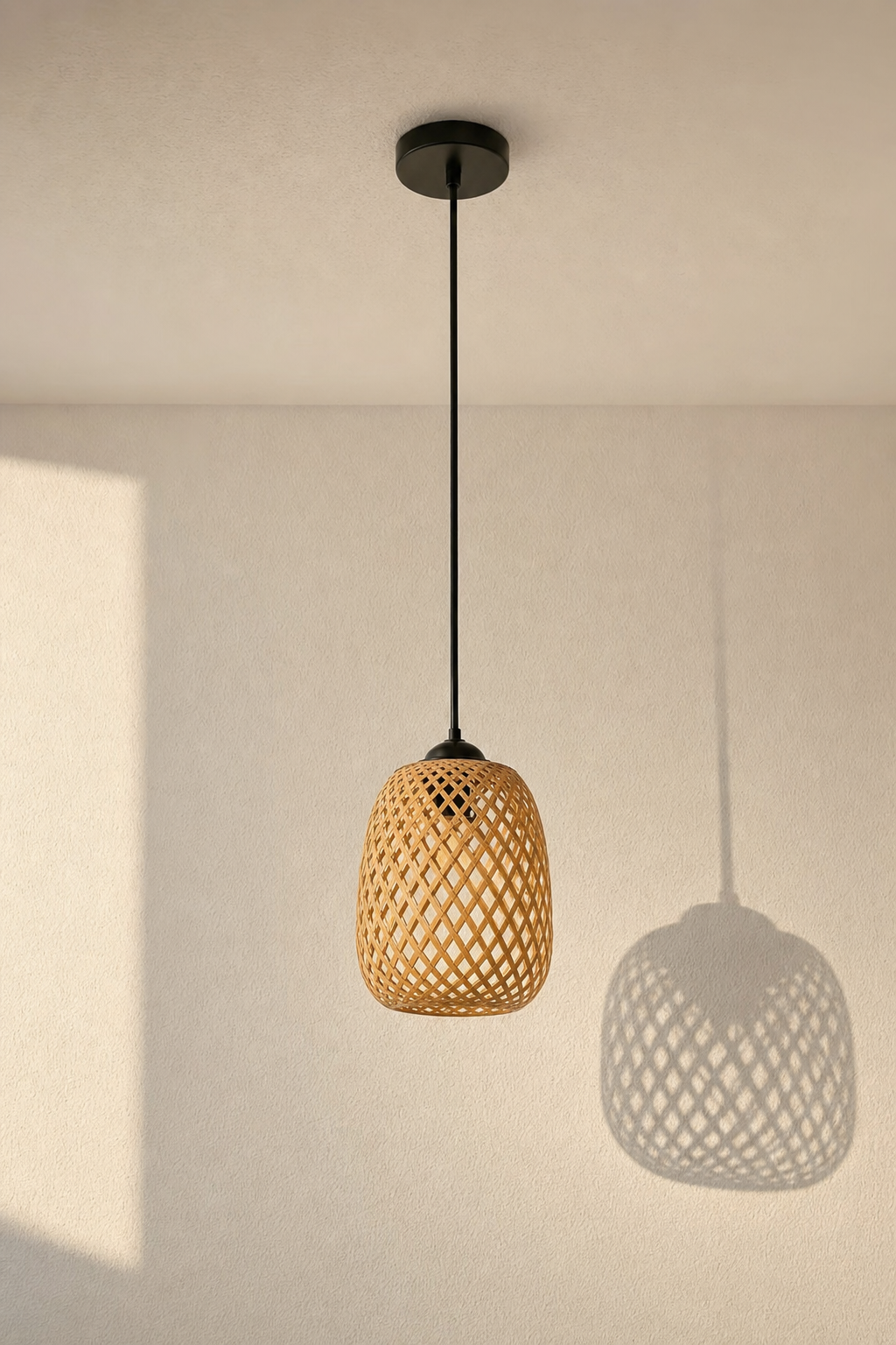 Abat-Jour Suspension en Rotin Design – Alba Terra