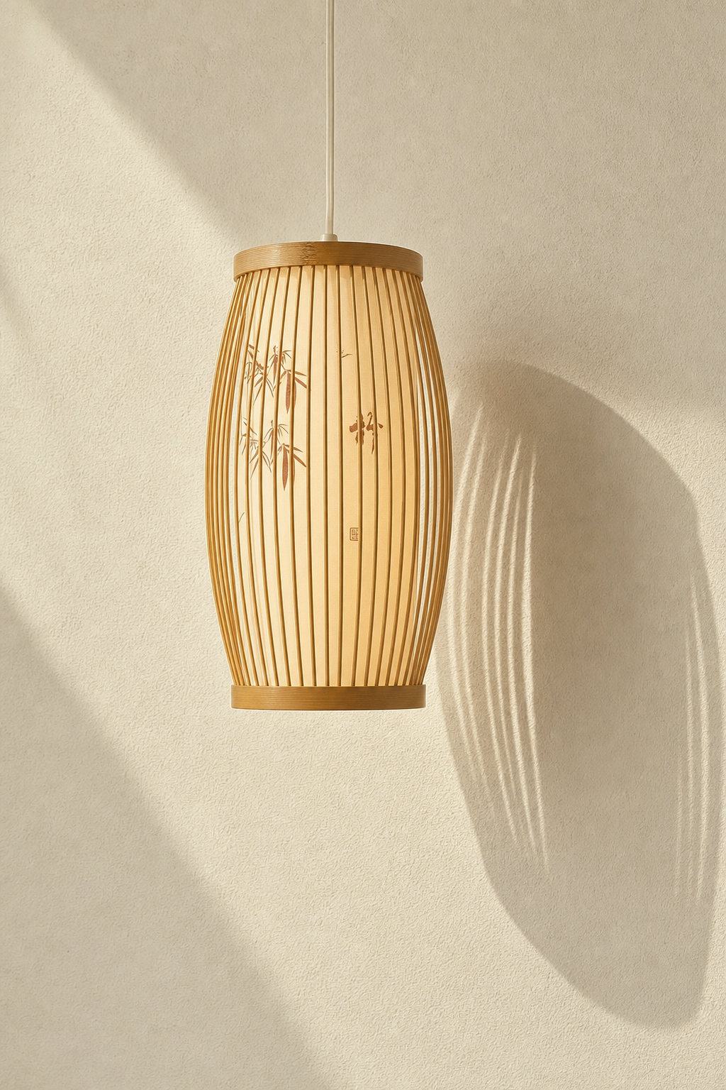Abat-Jour Suspension en Bambou Japonais – Siena Éclat