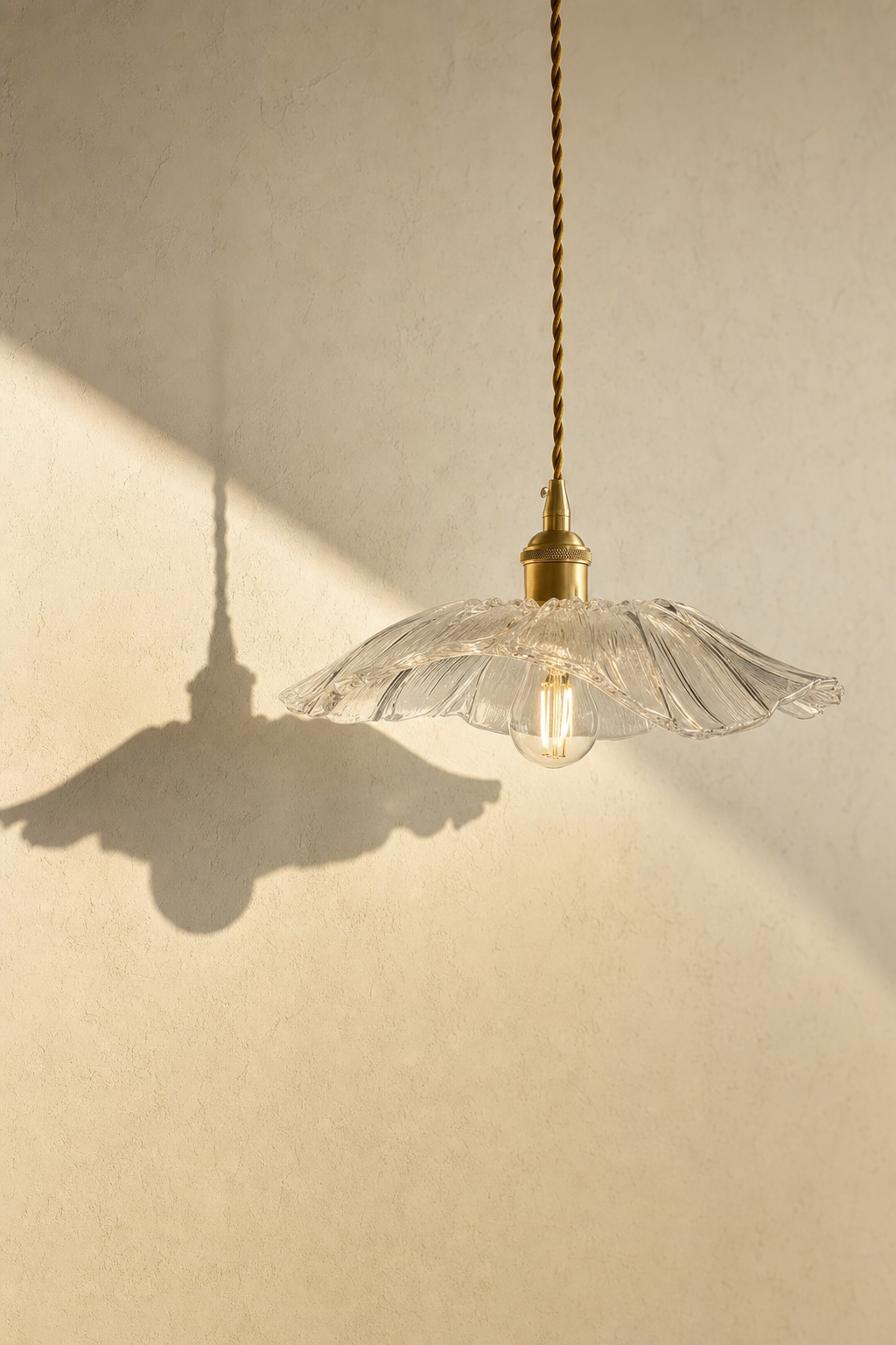Abat-Jour Suspension en Verre Vintage – Milo Halo