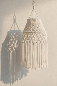 Abat-Jour en Macramé Bohème – Alya Aube