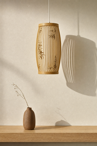 Abat-Jour Suspension en Bambou Japonais – Alya Lune