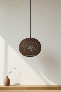 Abat-Jour Suspension en Rotin Design – Neria Aube