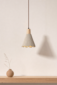 Abat-Jour Suspension en Ciment Design Beige – Siena Halo