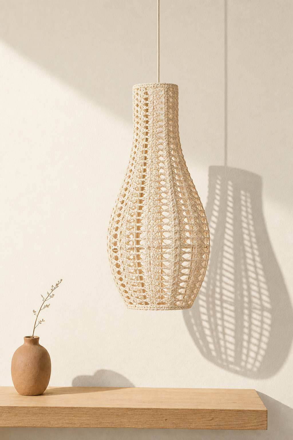 Abat-Jour Macramé Suspension Design – Noma Aube