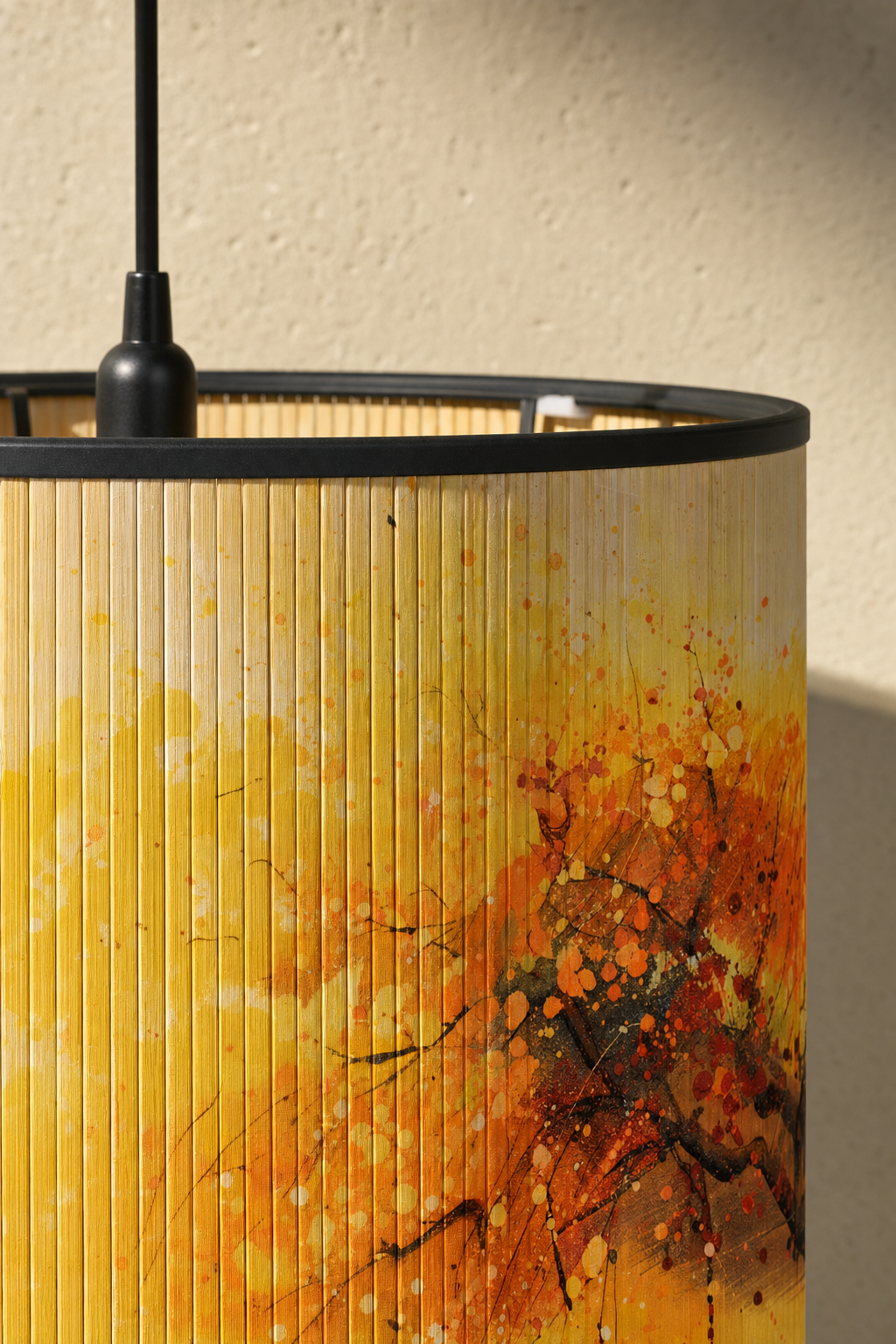 Abat-Jour Tambour en Bambou - Nara Lune