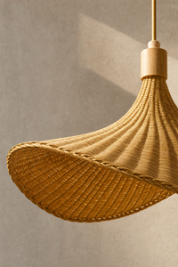 Abat-Jour Suspension en Rotin Design – Alba Sable