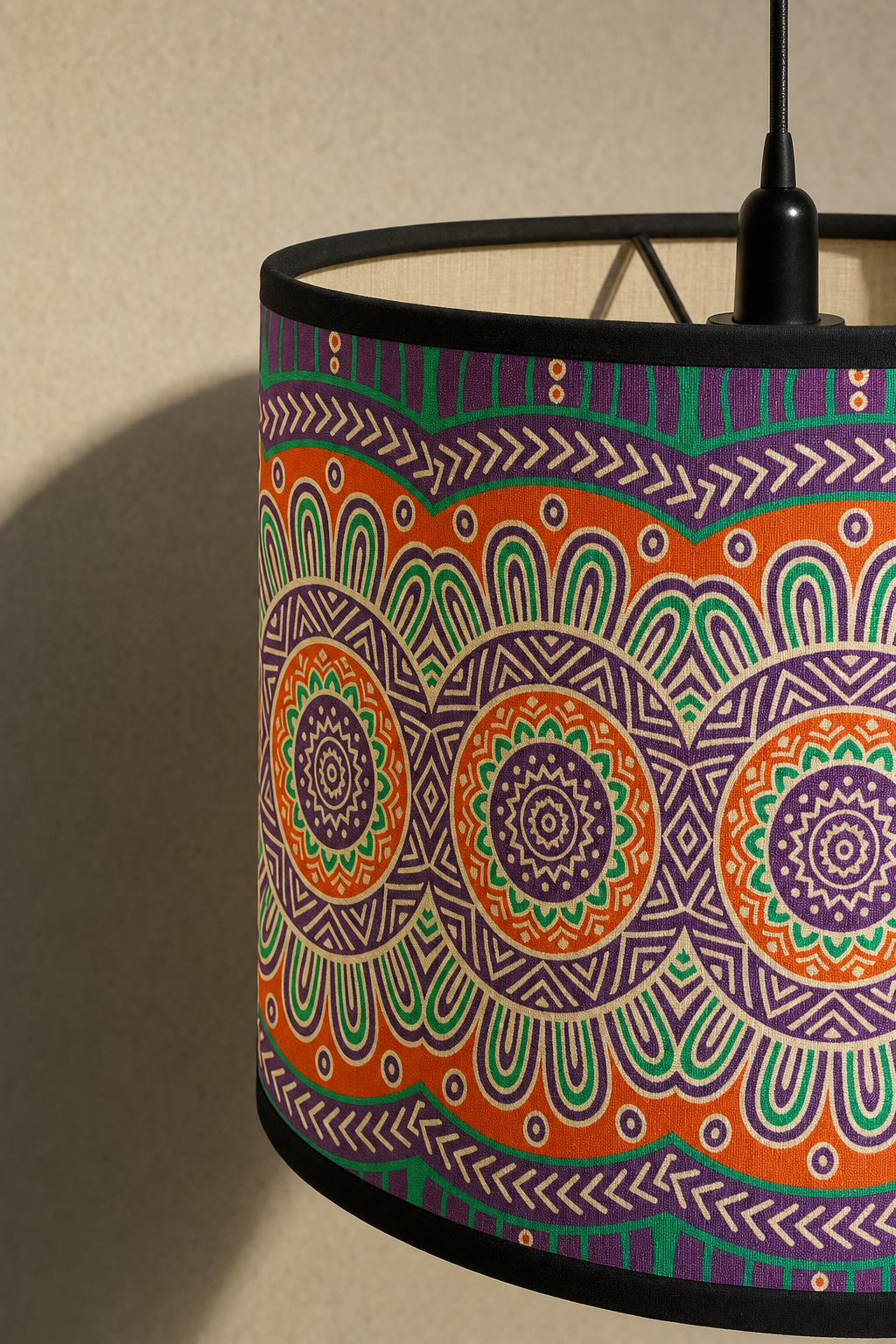 Abat-Jour Tambour en Bambou – Alba Rosa