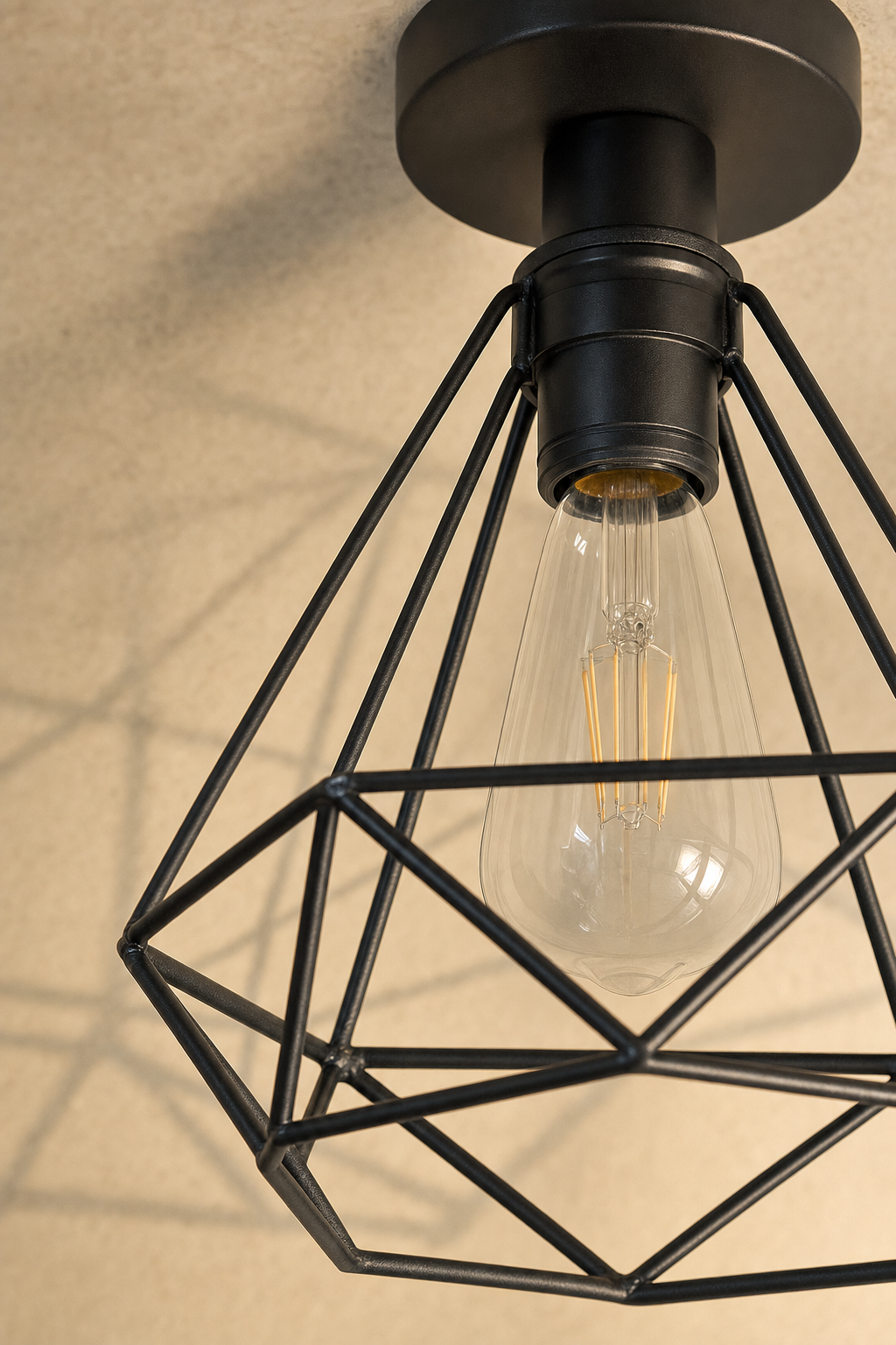 Abat-Jour Suspension en Métal Vintage – Luma Lune