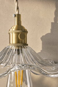 Abat-Jour Suspension en Verre Design Nordique Blanc – Milo Rive