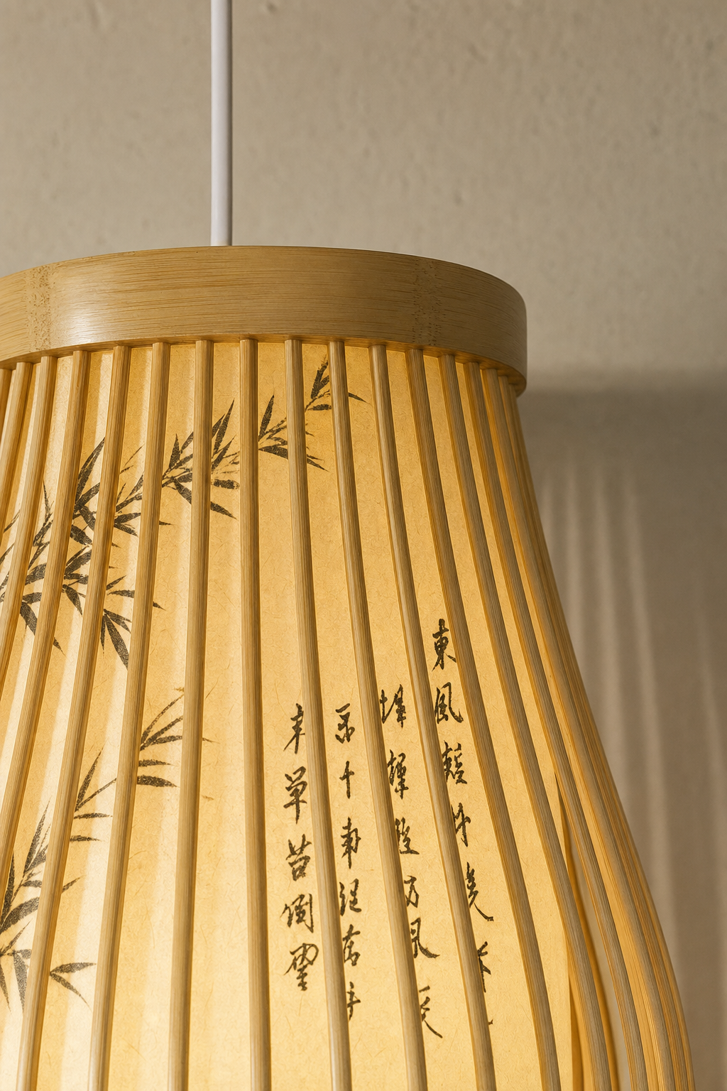 Abat-Jour Suspension en Bambou Japonais – Siena Nova