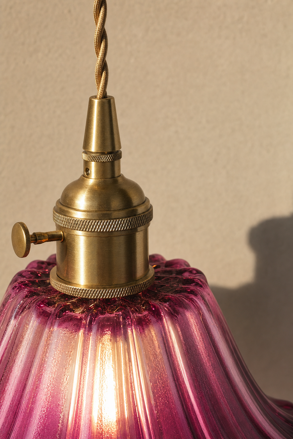 Abat-Jour Suspension en Verre Vintage – Milo Terra