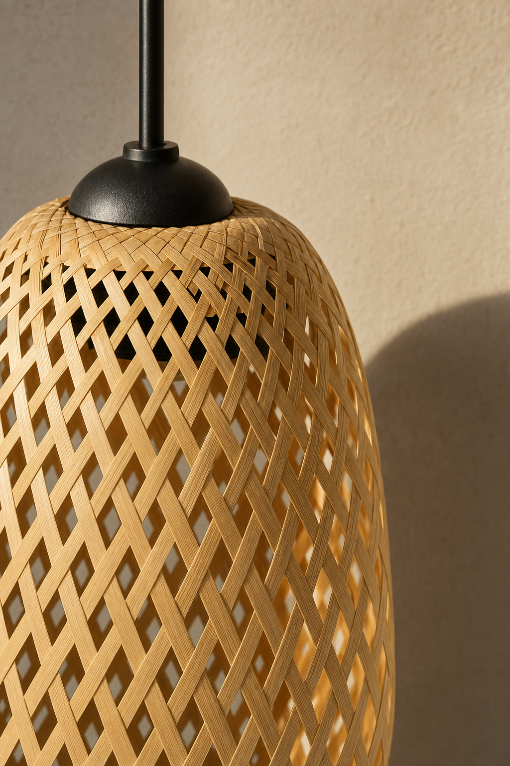 Abat-Jour Suspension en Rotin Design – Alba Terra