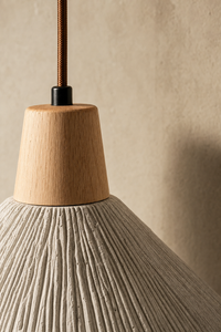 Abat-Jour Suspension en Ciment Design Beige – Siena Aube