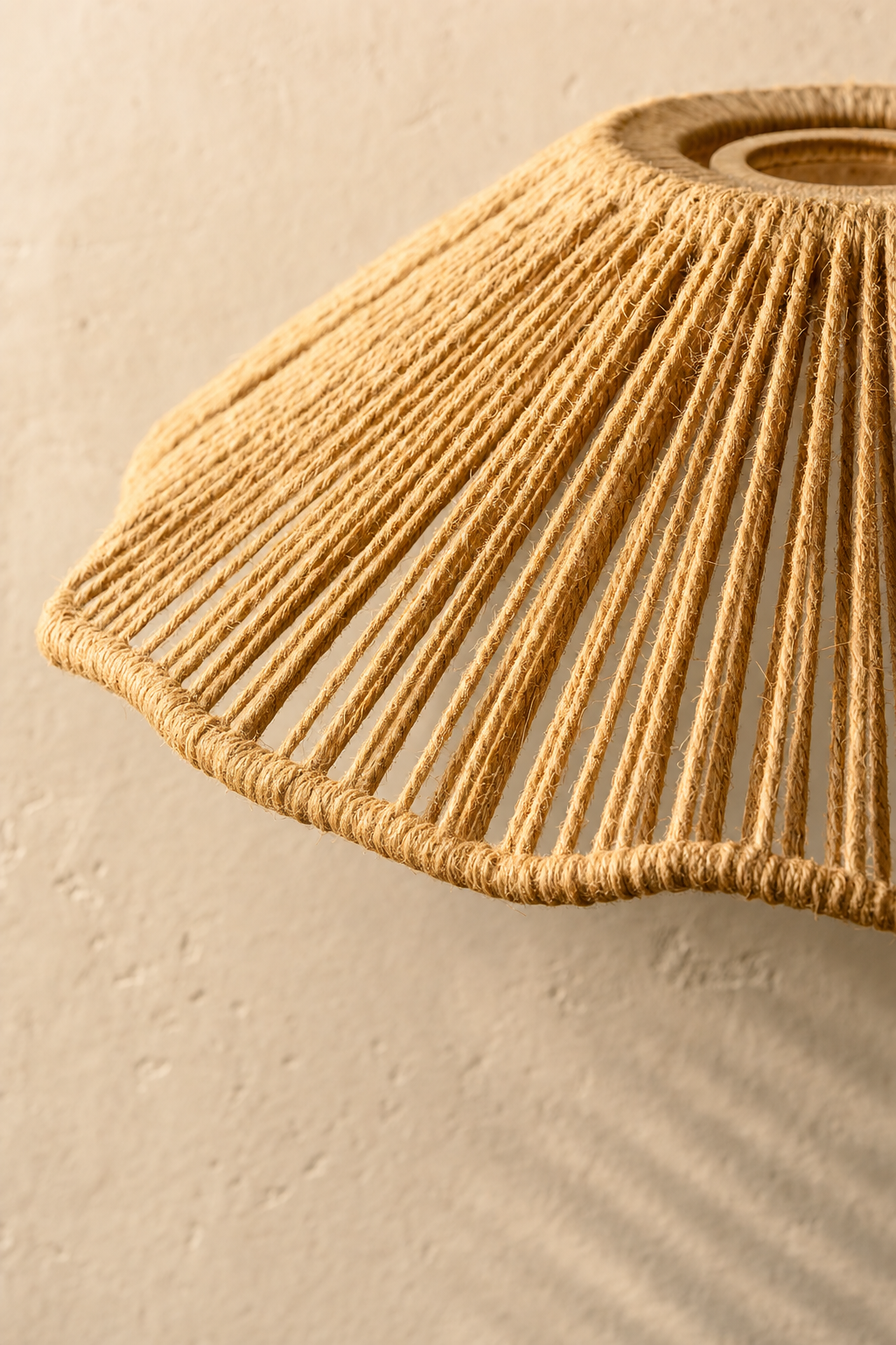 Abat-Jour Suspension en Corde Vintage – Nilo Lune