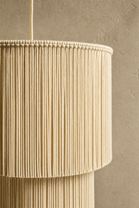 Abat-Jour Suspension en Macramé Bohème – Talia Lune