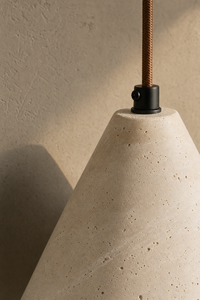 Abat-Jour Suspension en Travertin Design Nordique – Eira Éclat