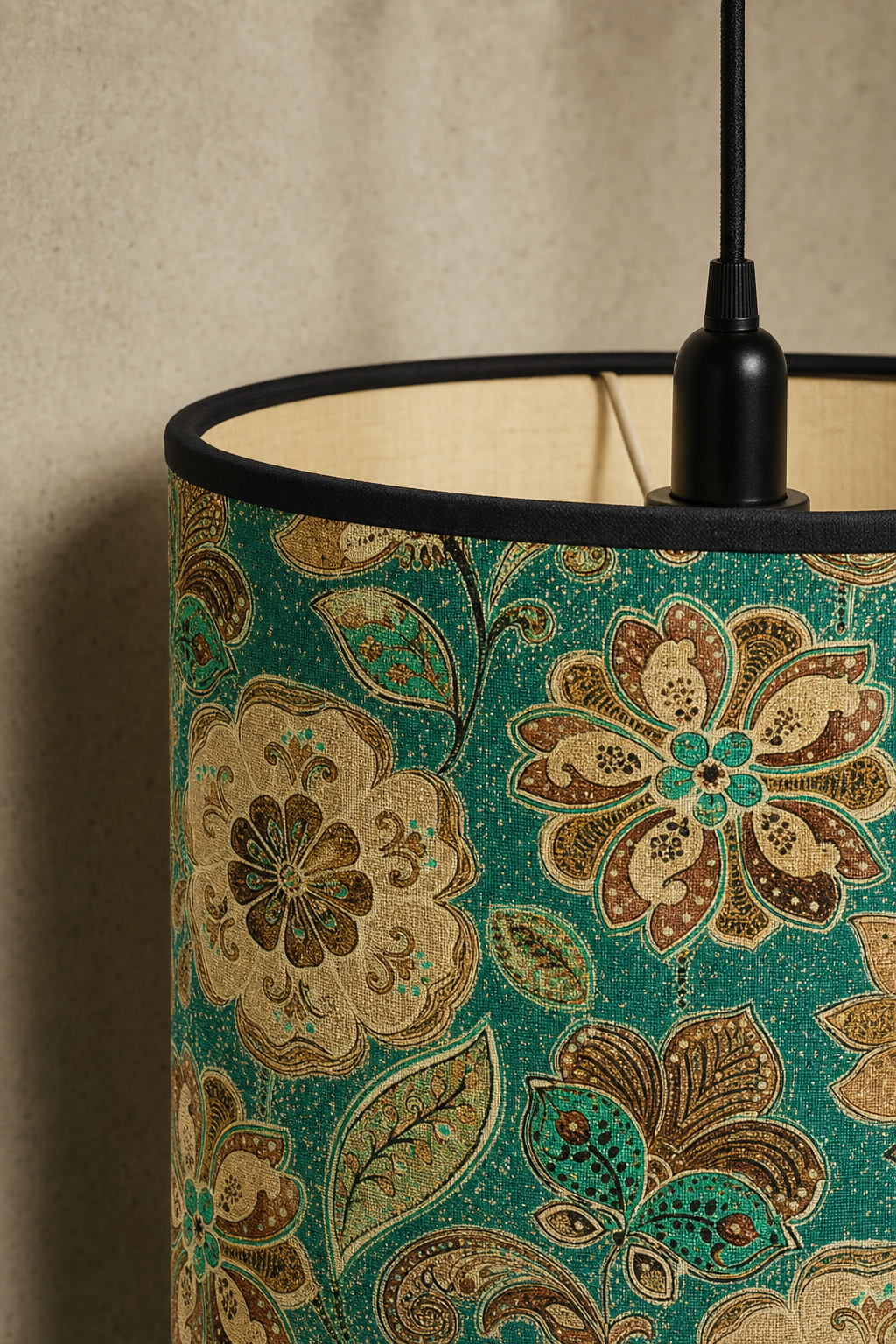 Abat-Jour Tambour en Bambou – Halo Nova
