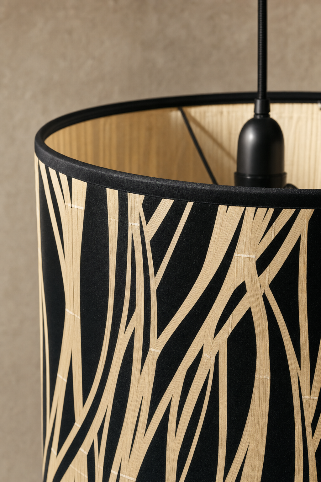 Abat-jour Tambour en Bambou - Nara Nacre