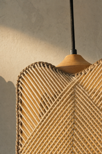 Abat-Jour Suspension en Bois Vintage – Alba Nova
