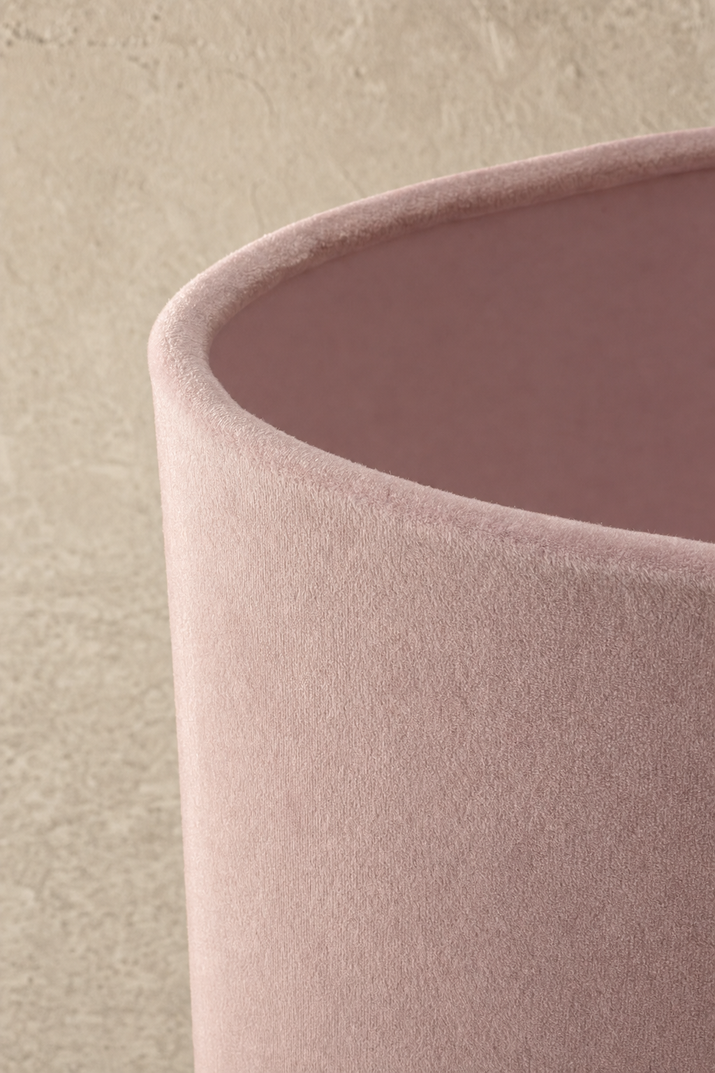 Abat-Jour Lampe de Chevet en Tissu Design Rose Ovale – Zena Nacre