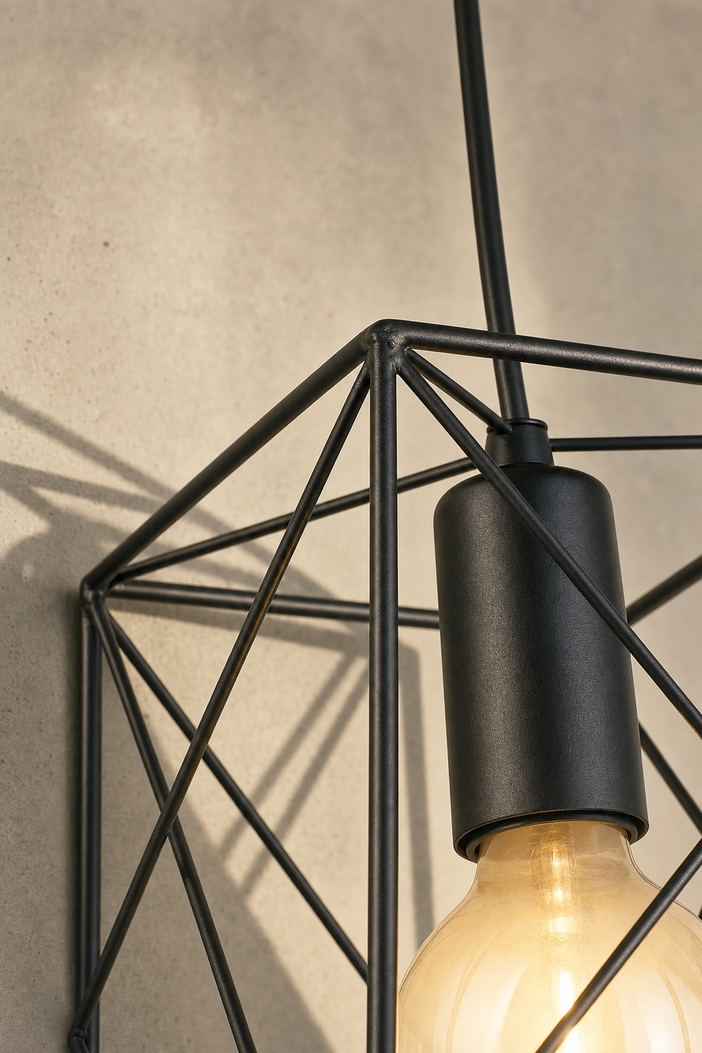 Abat-Jour Suspension en Métal Vintage – Luma Halo