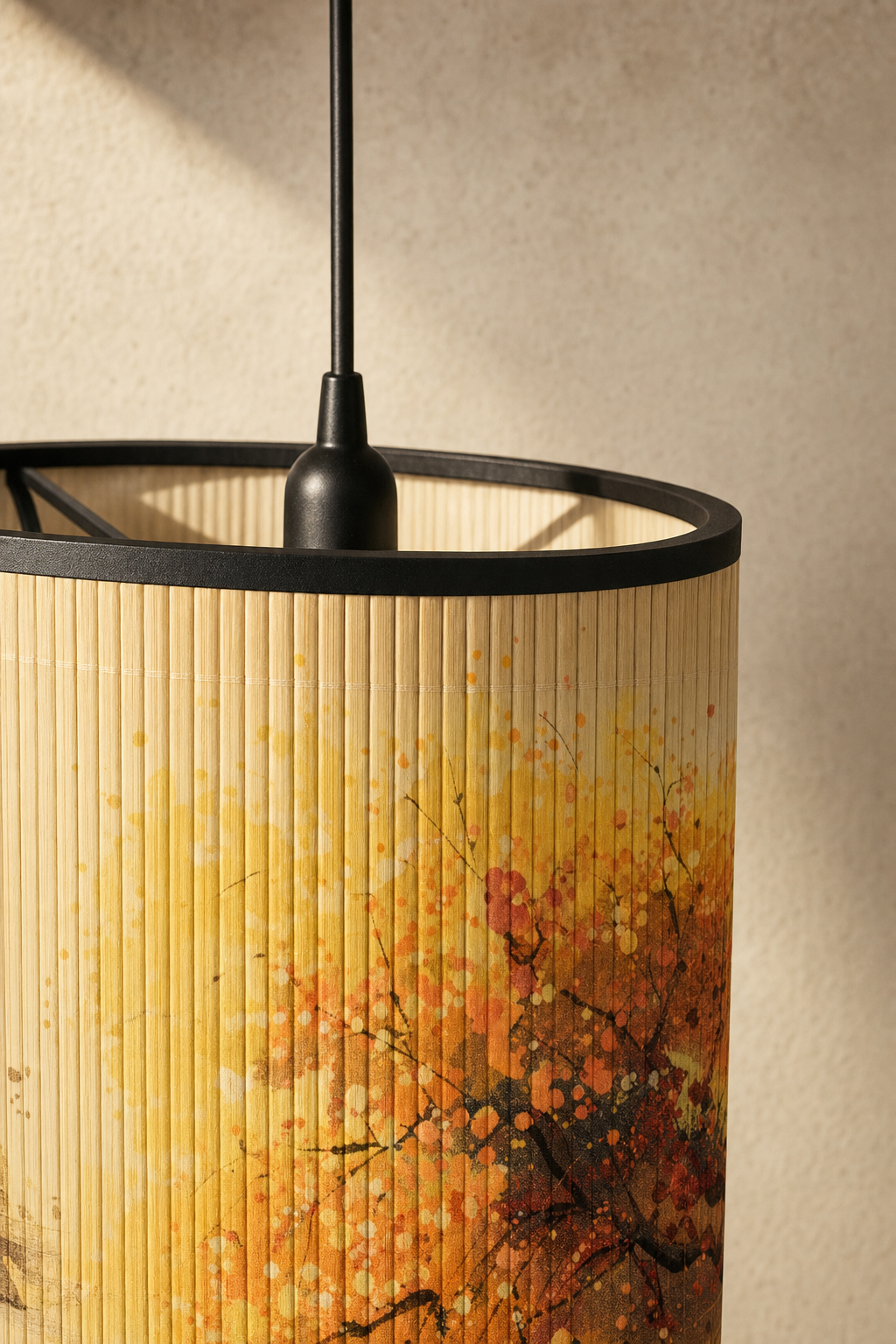Abat-Jour Tambour en Bambou - Nara Lune