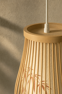 Abat-Jour Suspension en Bambou Japonais – Alya Nacre