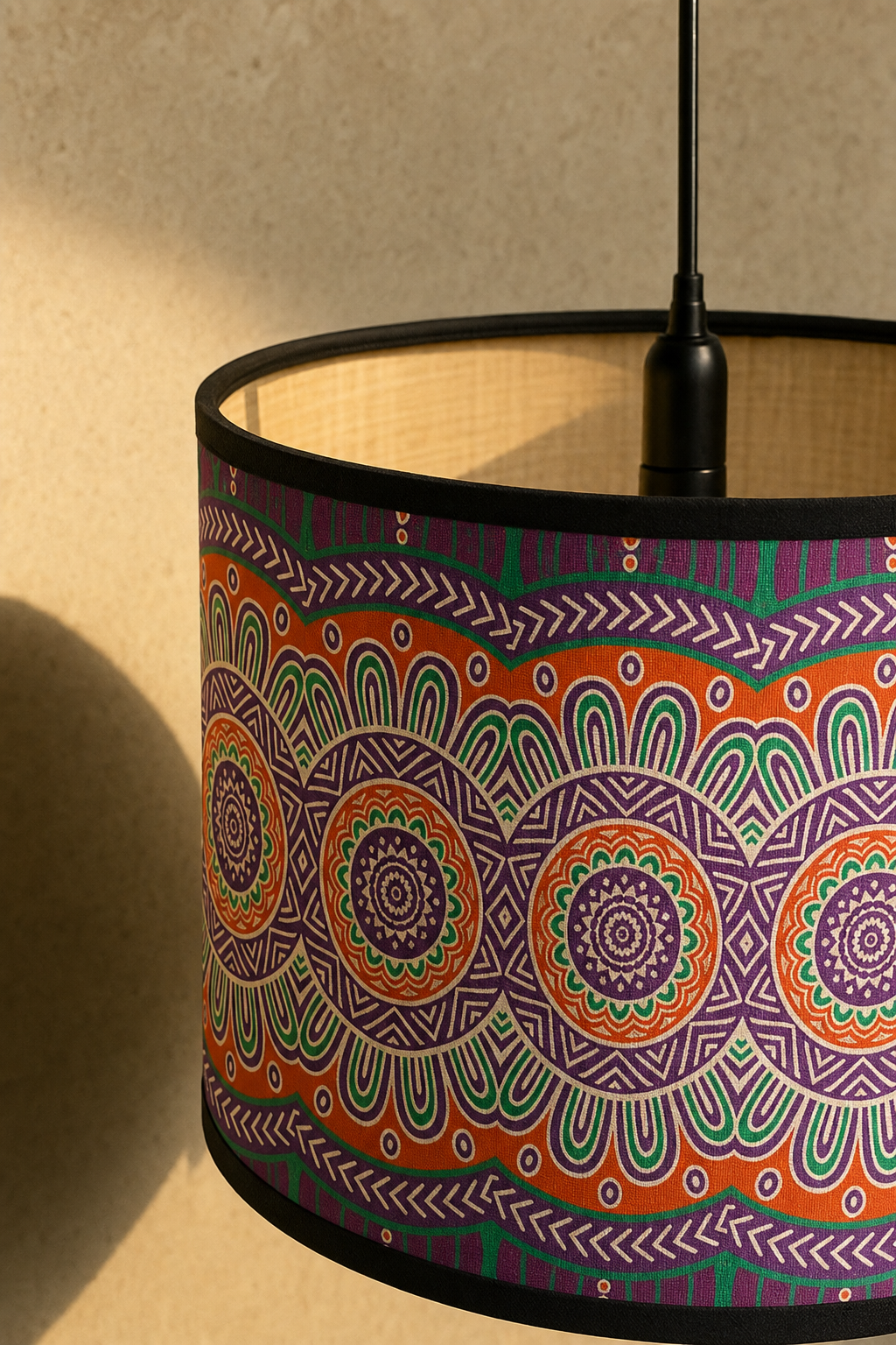 Abat-Jour Tambour en Bambou – Alba Rosa