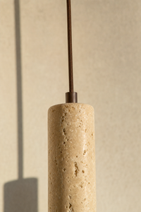Abat-Jour Suspension en Travertin Wabi-Sabi – Vela Rive