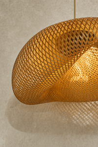 Abat-Jour Suspension en Rotin Design – Alba Halo