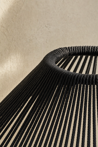 Abat-Jour Suspension en Corde Vintage Noir – Nilo Sable