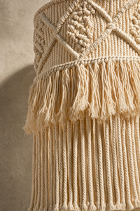 Abat-Jour Suspension en Macramé Bohème – Noma Terra