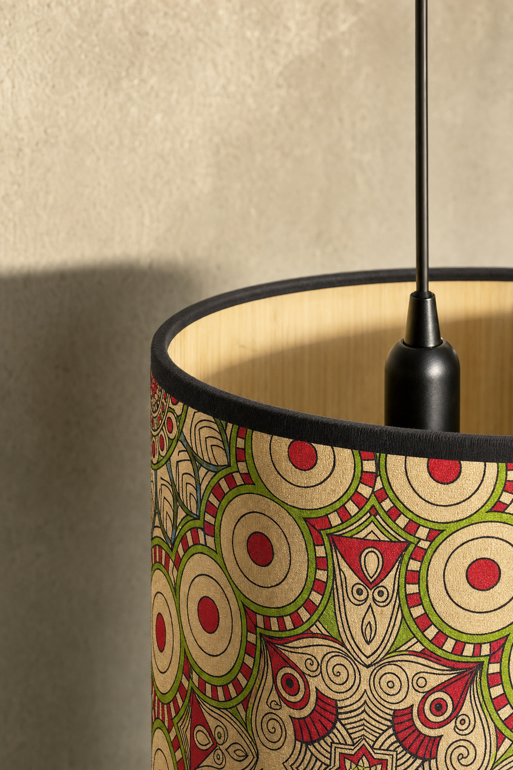 Abat-Jour Tambour en Bambou – Alba Rosa