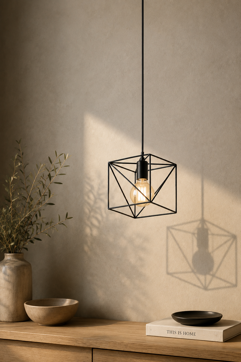 Abat-Jour Suspension en Métal Vintage – Luma Halo